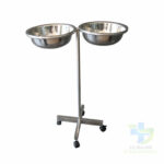 BAQUETS EN INOX 2 CUVETTES A 4 ROUES-19052022-para-pharmacie-marrakech-1652953619