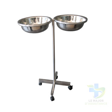 BAQUETS EN INOX 2 CUVETTES A 4 ROUES-19052022-para-pharmacie-marrakech-1652953619