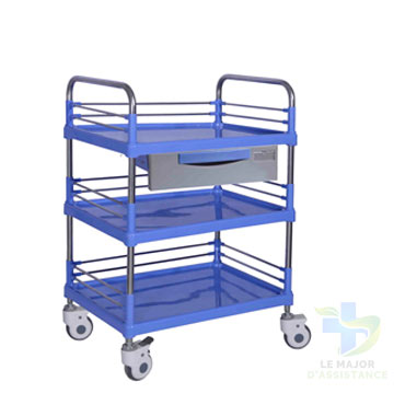 GUERIDON EN ABS 3 PLATEAUX AVEC TIROIR-19052022-para-pharmacie-marrakech-1652955301