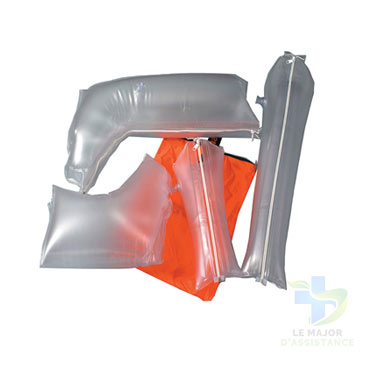 ATTELLES GONFLABLES EN PVC TRANSPARENT JEU DE 4